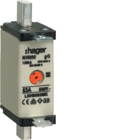 Hager Sicherung LNH0063MK S-frei NH000 63A 500V gG MKen. Hager Sicherung LNH0063MK S-frei NH000 63A 500V gG MKen.
