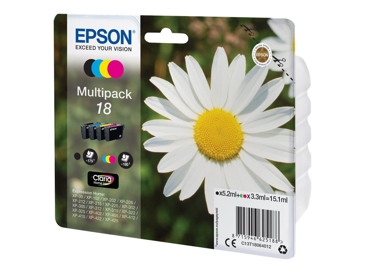 C13T18064012 EPSON XP Tinte (4) cmyk ST C13T18064012 EPSON XP Tinte (4) cmyk ST