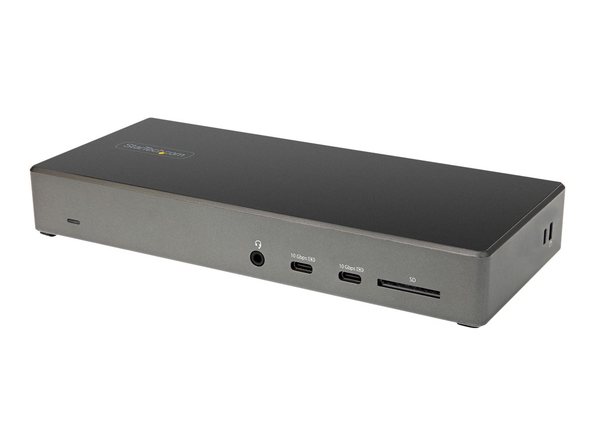 STARTECH.COM Triple 4K Monitor USB C Docking Station 100W Power Delivery 2x DisplayPort 1.4 & HDMI 2.0 6x USB Hub 2x 10Gbit/s STARTECH.COM Triple 4K Monitor USB C Docking Station 100W Power Delivery 2x DisplayPort 1.4 & HDMI 2.0 6x USB Hub 2x 10Gbit/s