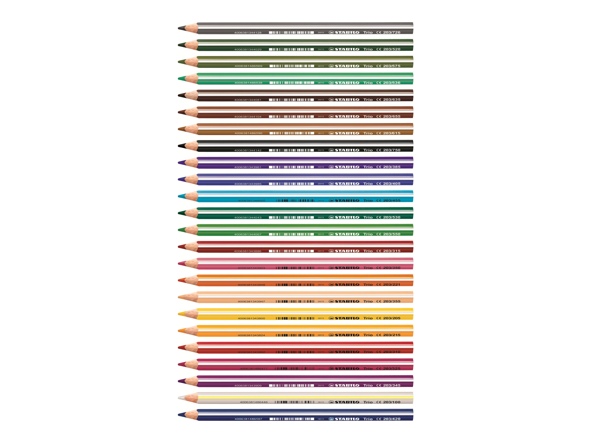 STABILO Trio® thick Buntstifte farbsortiert, 18 St. STABILO Trio® thick Buntstifte farbsortiert, 18 St.