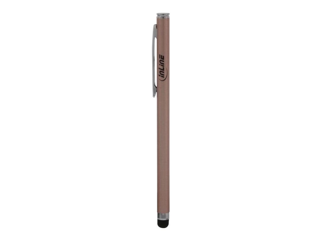 INLINE Stylus Stift fuer Touchscreens von Smartphone und Tablet rose