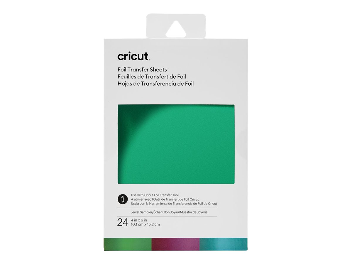CRICUT Transfer Foil Sheets Sampler 10x15cm 24 sheets JewelP