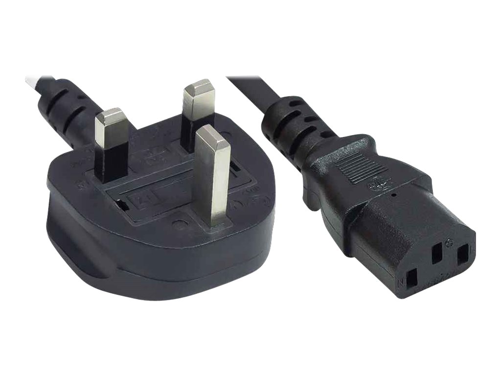 MANHATTAN Stromkabel Kaltgeraete Stecker C13 auf UK-Stecker 1,8m MANHATTAN Stromkabel Kaltgeraete Stecker C13 auf UK-Stecker 1,8m