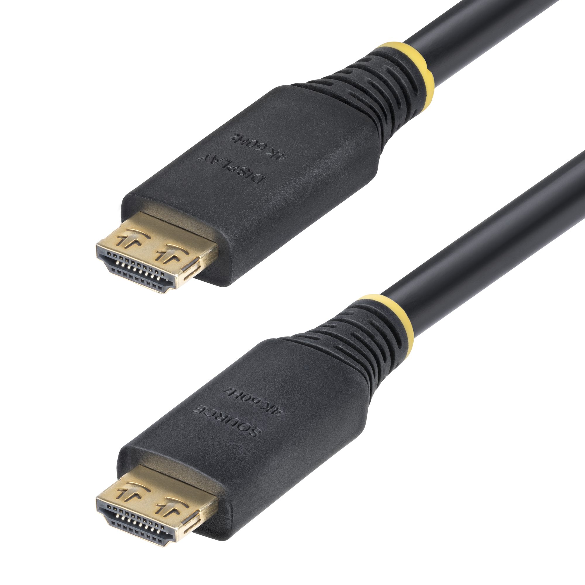 STARTECHCOM 15m Aktives High Speed HDMI Kabel mit Griffsteckern 4K 60Hz und 1440p 144Hz 18Gbps UHD HDMI Arc Kabel mit TPEMantel