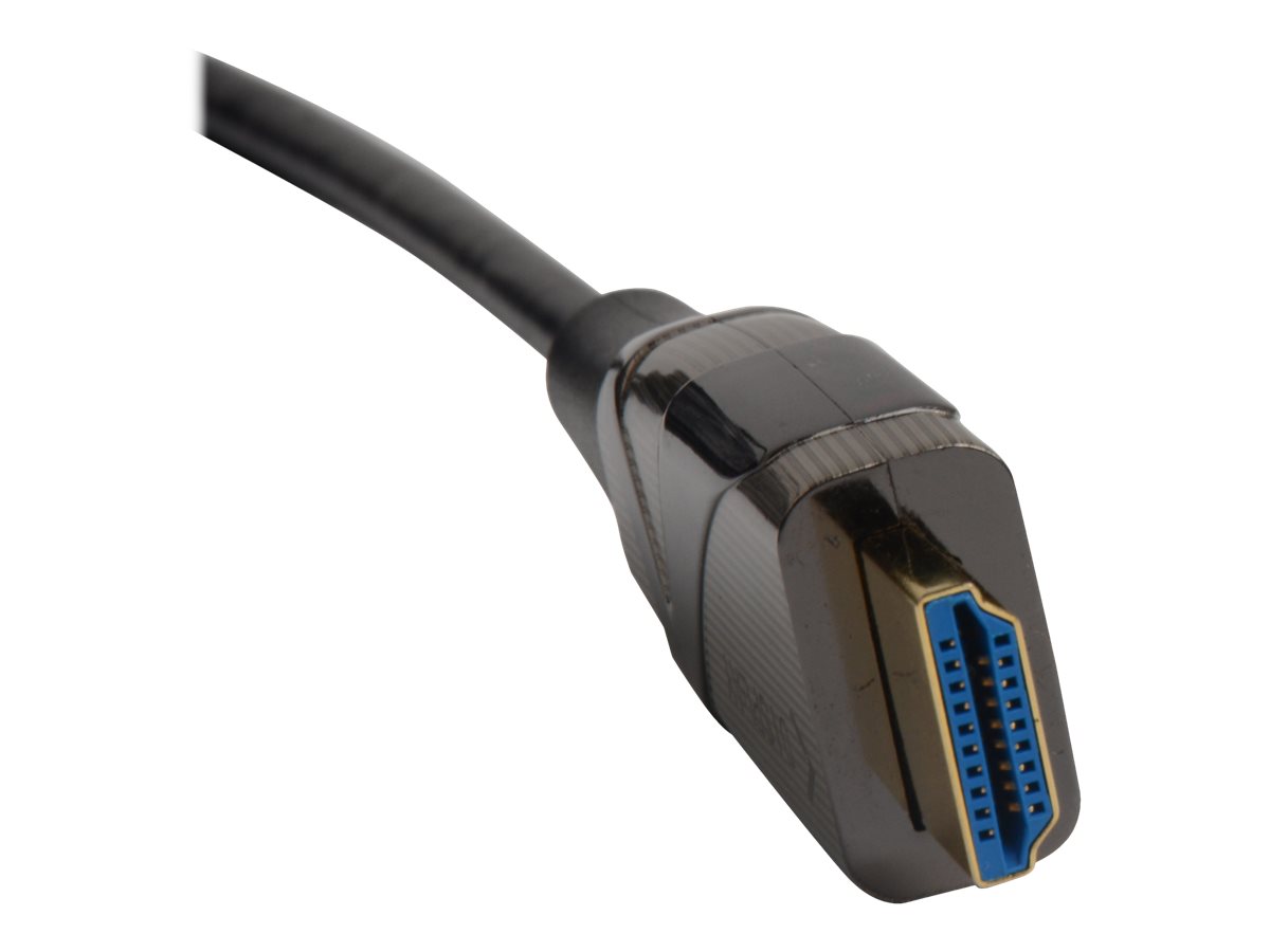 TECHLY AOC LWL HDMI Glasfaserkabel 15m 60Hz Schwarz Unterstuetzte Aufloesung 3840-2160 Stecker 19polig auf Stecker 19polig