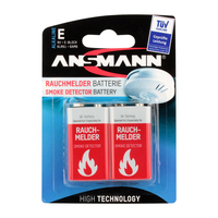 2 ANSMANN Batterien 6LR61 E-Block 9,0 V