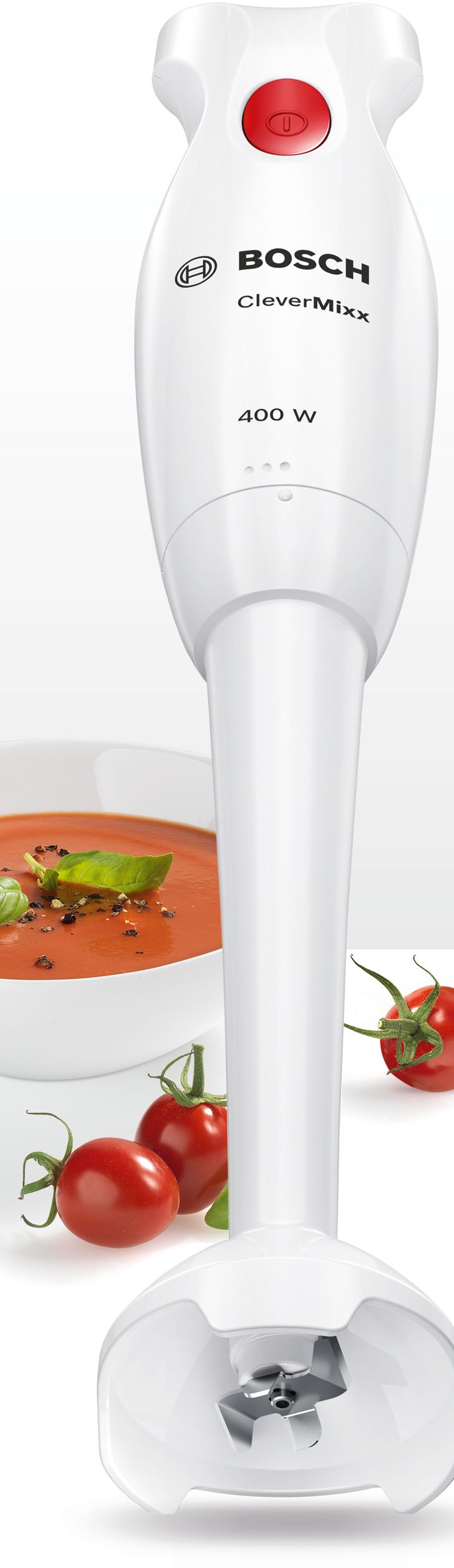 Bosch Stabmixer MSM14000 weissdeep red