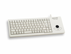 CHERRY XS Trackball Keyboard corded USB lightgrey (DE)