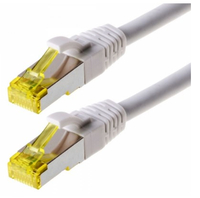 helos Patchkabel S/FTP Cat 6a weiss 1,0m