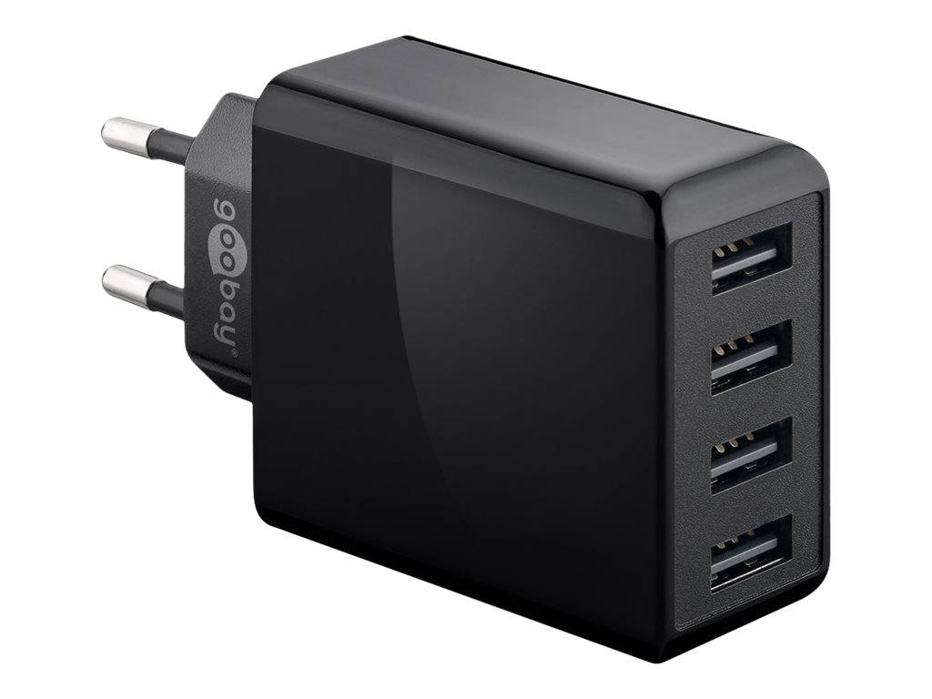 goobay Ladeadapter schwarz, 30 Watt