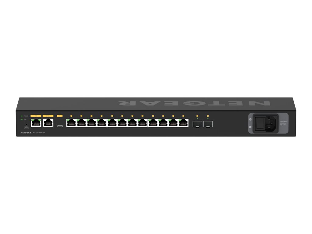 NETGEAR 14-Port AV Line M4250-12M2XF 12x2.5G and 2xSFP+ Managed Switch