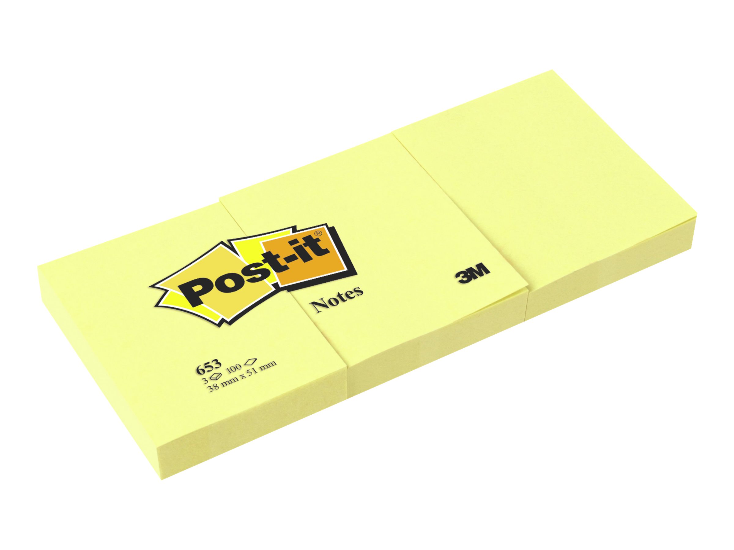 3M Post-it Haftnotizen gelb 3 Blöcke