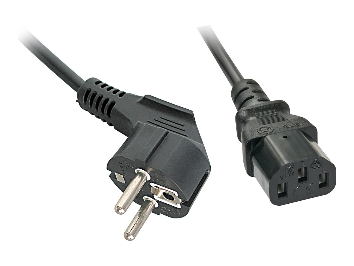 LINDY 5m IEC-Netzkabel Schuko an IEC-C13