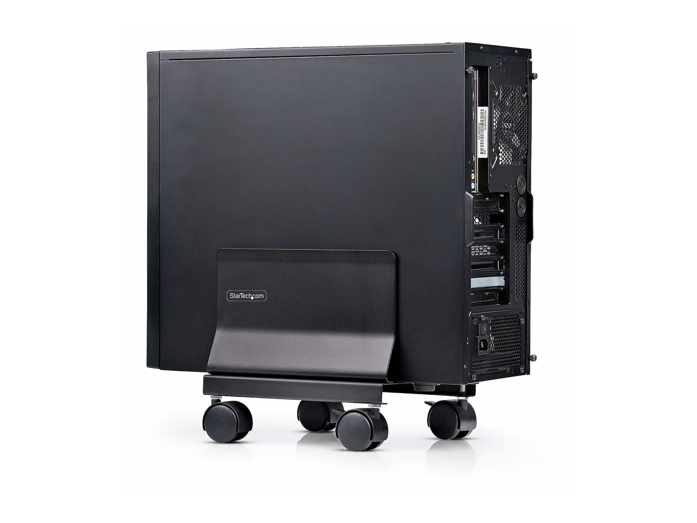 STARTECH.COM PC Staender CPU Staender auf Raedern Tragkraft 21kg Einstellbarer PC Rollwagen/Computerstaender CPU Halterung