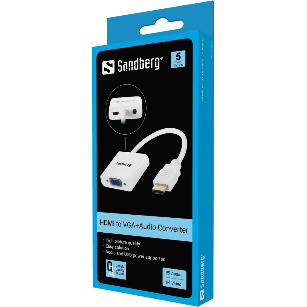 50877 SANDBERG Audioadapter HDMI VGA
