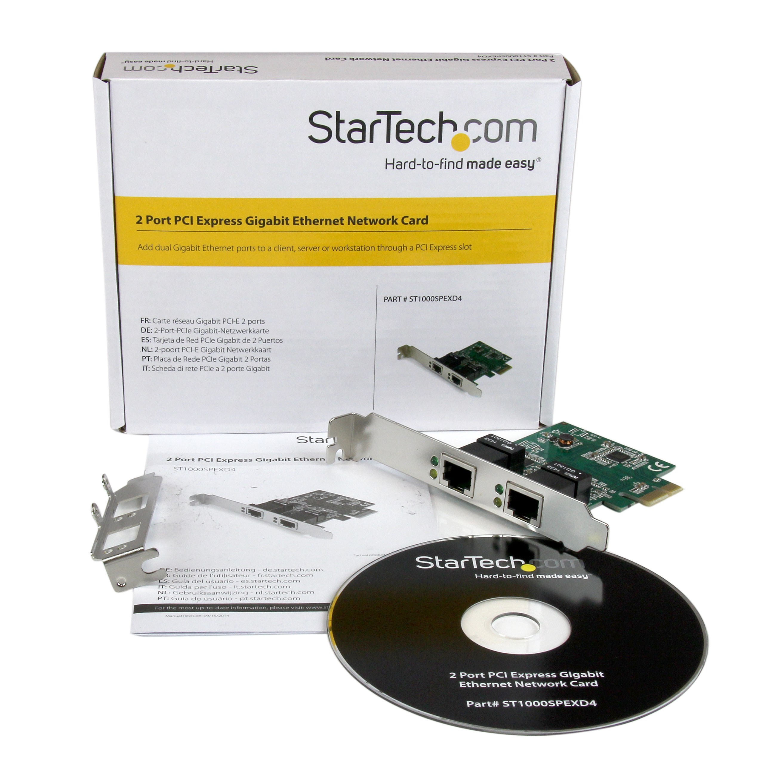 STARTECHCOM ST1000SPEXD4 2 Port PCIe Gigabit Network Card