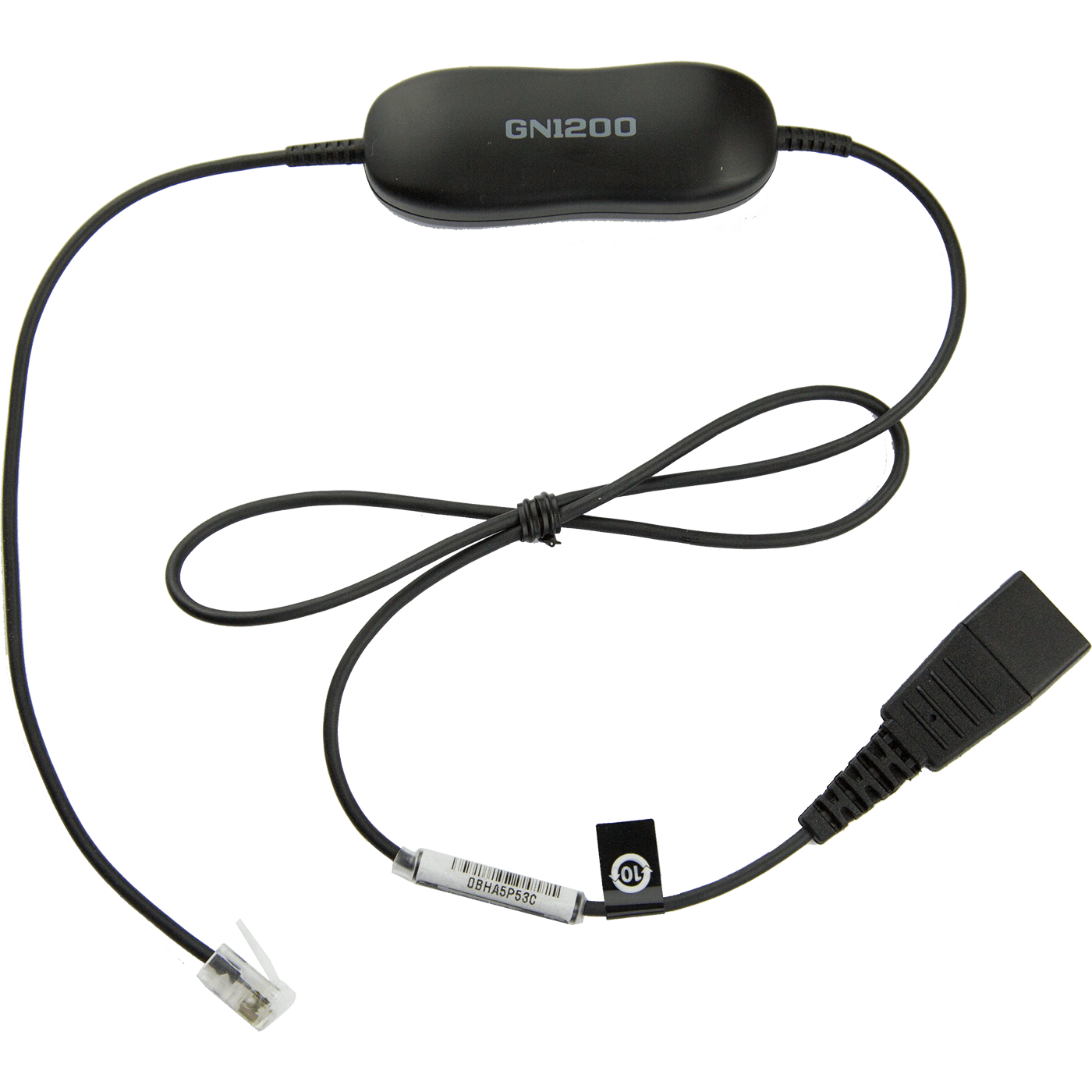 JABRA Smart Cord QD to RJ10 straight 08meters with 8position switch configurator for STD Headsets