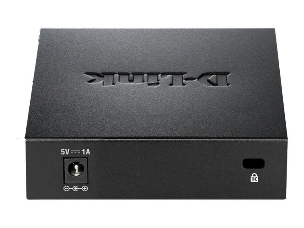 D-LINK DES-105 5?Port Layer2 Fast Ethernet Switch 5x 10/100 Mbit/s Metallgehäuse Autosensing MDI/MDIX-Anpassung
