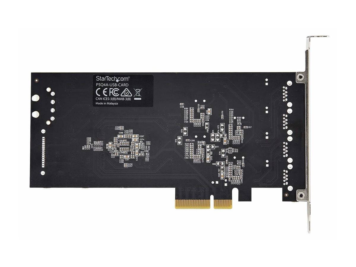 STARTECH.COM 4-Port USB PCIe Karte USB 3.2 5Gbps PCI Express Karte mit 4 unabhaengigen USB-Controllern 4 USB-A Anschlusse