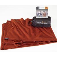 Cocoon Merino Wolle/Seide Decke, 72% Merinowolle / 28 % Seide dark terracotta Cocoon Merino Wolle/Seide Decke, 72% Merinowolle / 28 % Seide dark terracotta