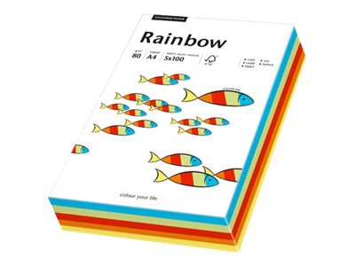 Rainbow Kopierpapier COLOURED PAPER rosa DIN A4 80 gqm 500 Blatt