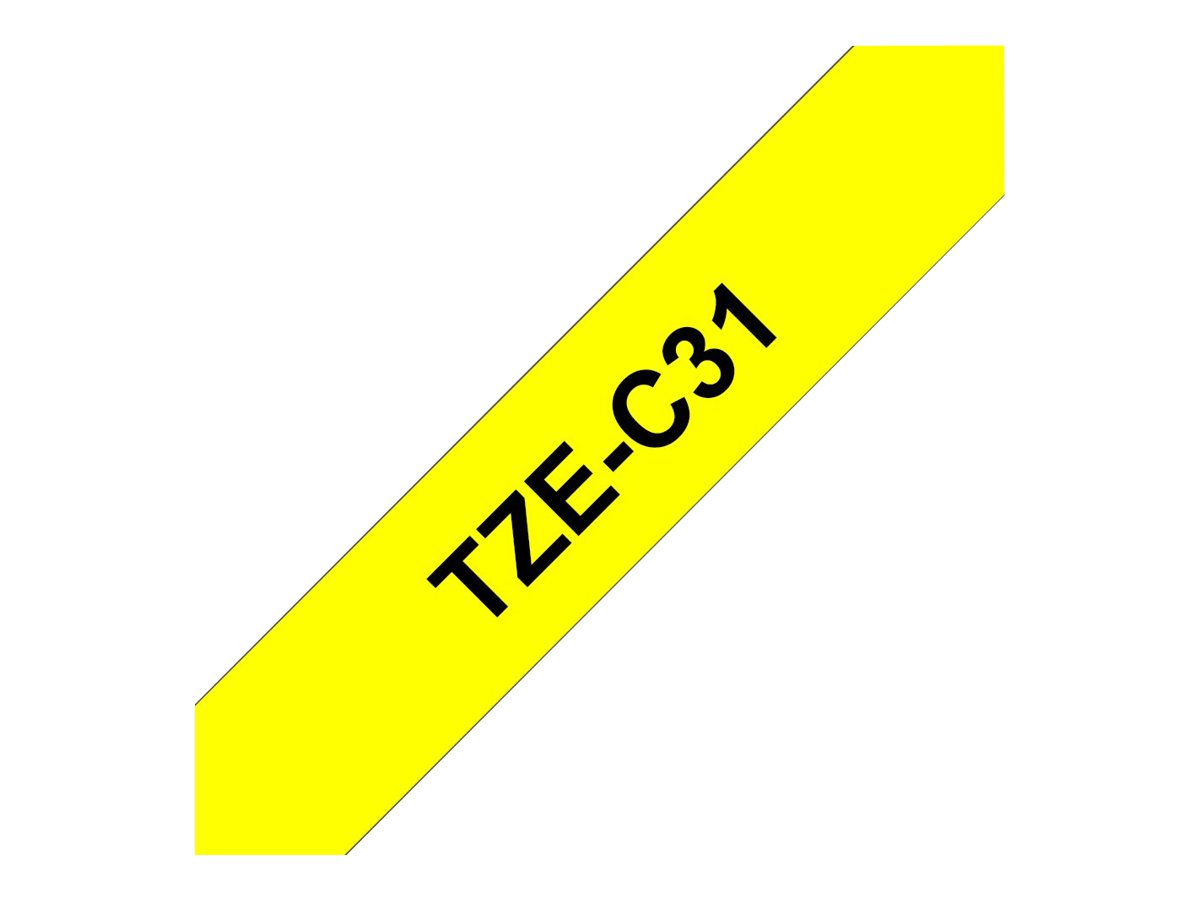 TZEC31 BROTHER PT Schriftband 12mm gelb TZEC31 BROTHER PT Schriftband 12mm gelb