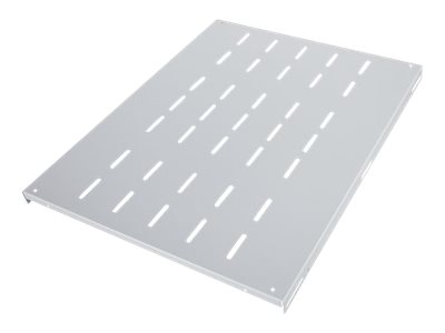 INTELLINET 48,3 cm 19Z Fachboden zur Festmontage 19 Zoll 1 HE Fachbodentiefe 600mm grau hohe Traglast