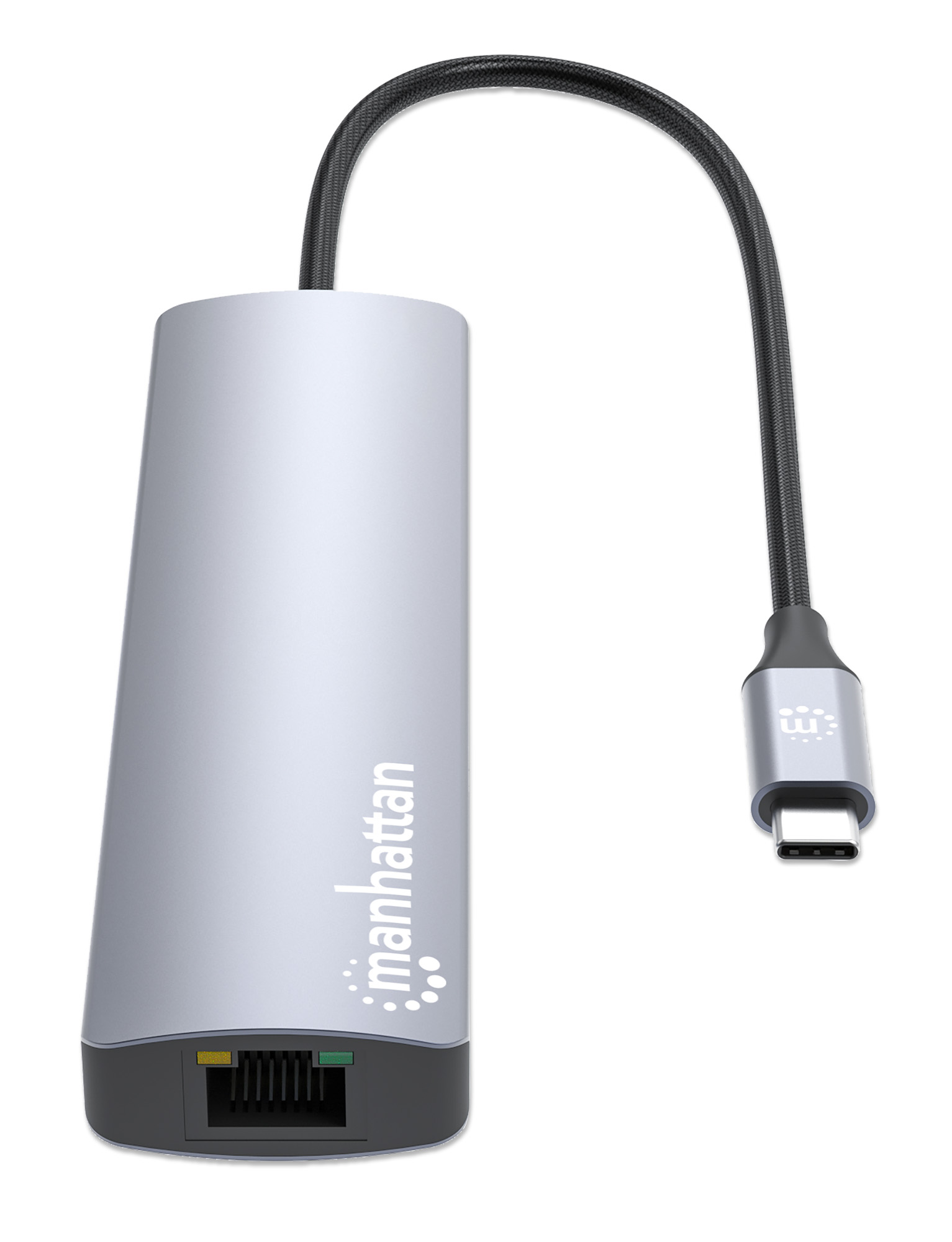 MANHATTAN USBC PD 7in1 Dockingstation USBC auf 1xHDMI 4K60Hz 2xUSBA 10 Gbits 1xUSBC PD 100 W 1xGbRJ45 SDMicroSDKartenleser