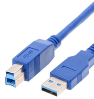 helos USB 3.0 Anschlusskabel Stecker A auf Stecker B, blau, 1,8 m, lose helos USB 3.0 Anschlusskabel Stecker A auf Stecker B, blau, 1,8 m, lose