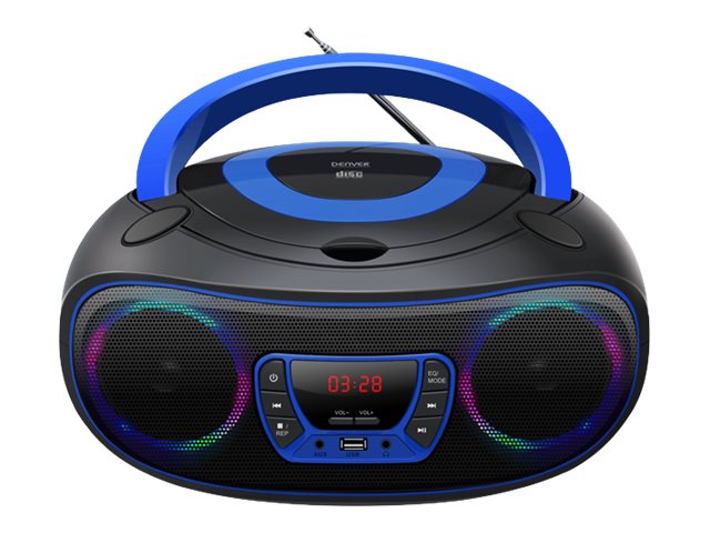 Denver TCL212 BT Boombox CDMP3USB blau