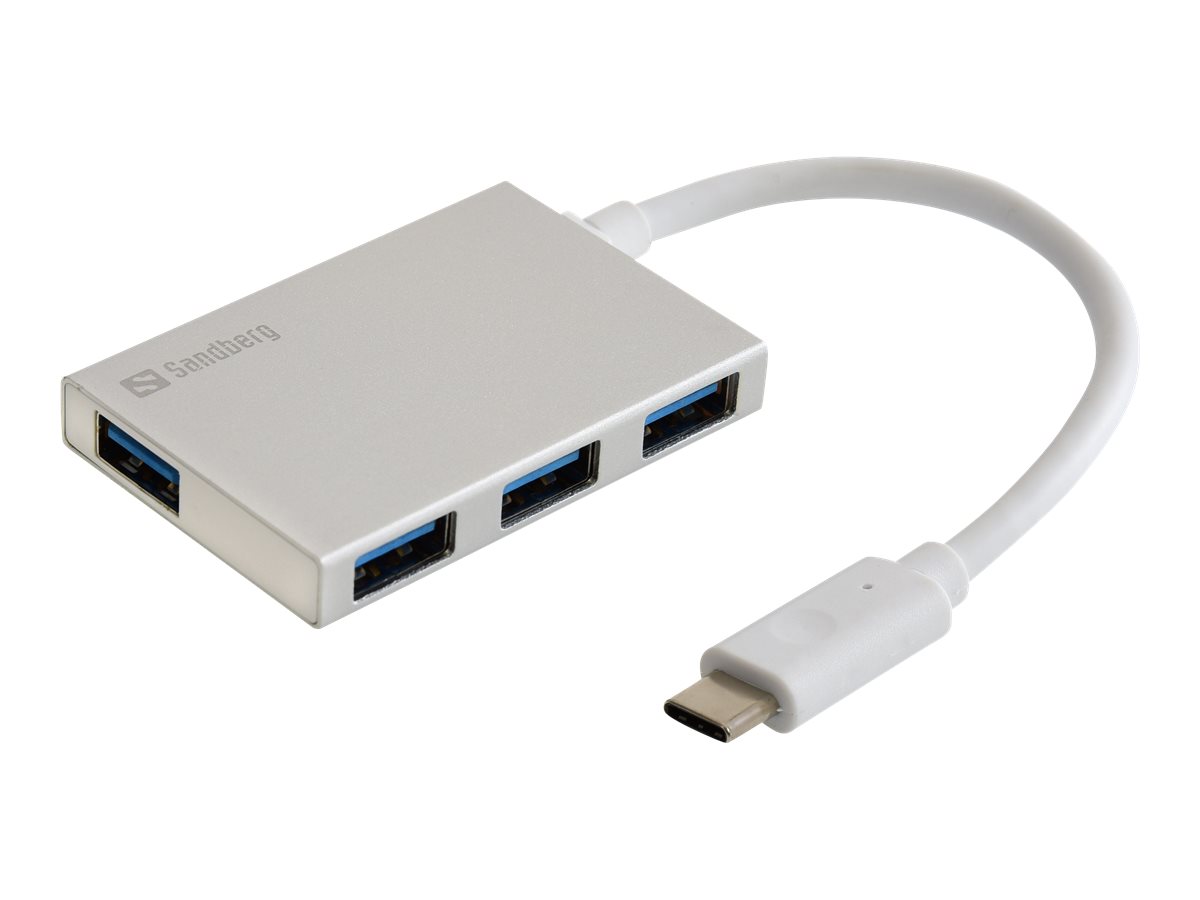 SANDBERG USB-C to 4 xUSB 3.0 Pocket Hub SANDBERG USB-C to 4 xUSB 3.0 Pocket Hub