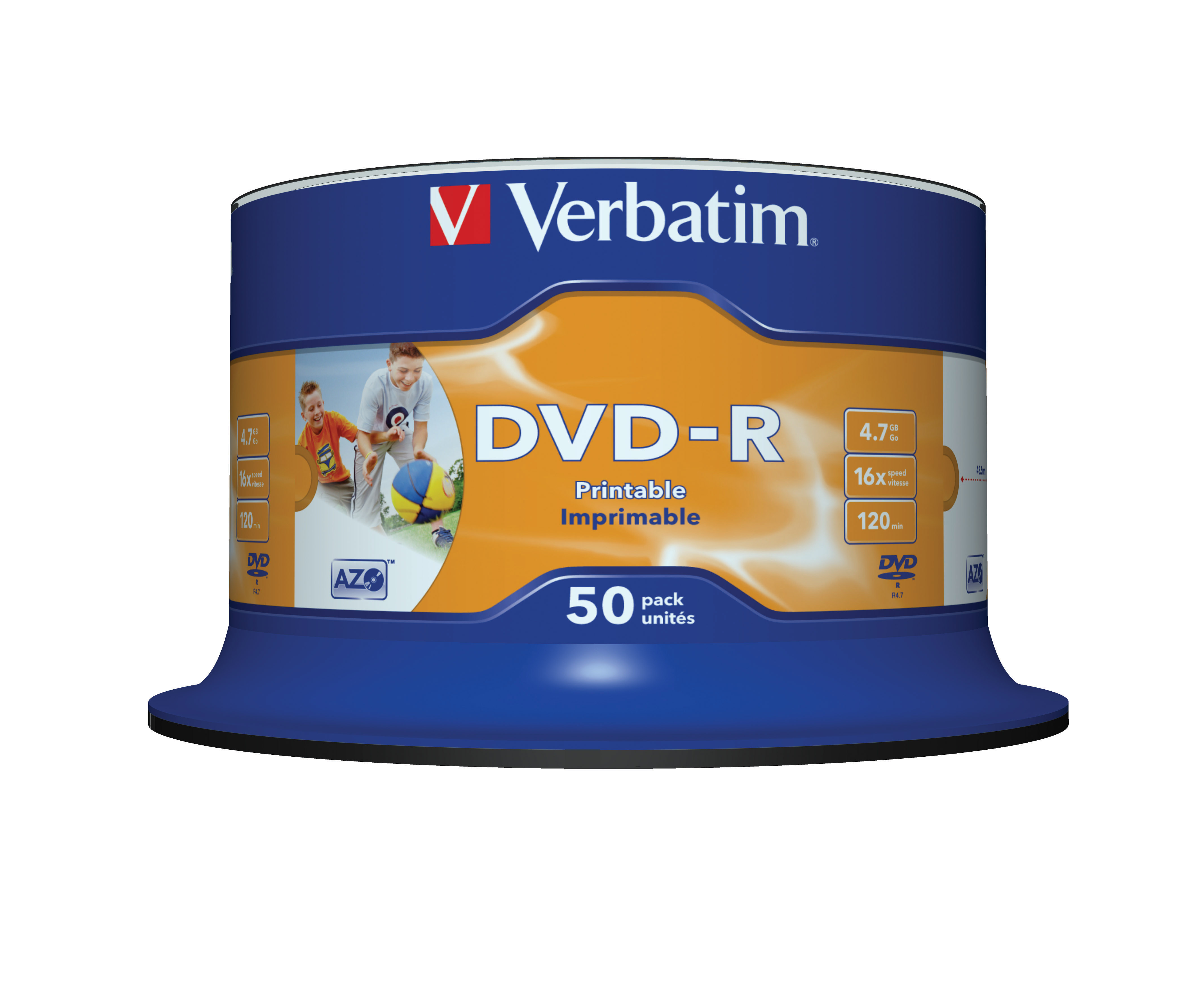 Verbatim 1x50 Verbatim DVDR 4,7GB 16x Speed, photo printable 43533