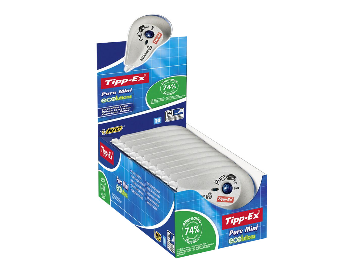 10 Tipp-Ex Korrekturroller Pure Mini ECOlutions 5,0 mm 10 Tipp-Ex Korrekturroller Pure Mini ECOlutions 5,0 mm