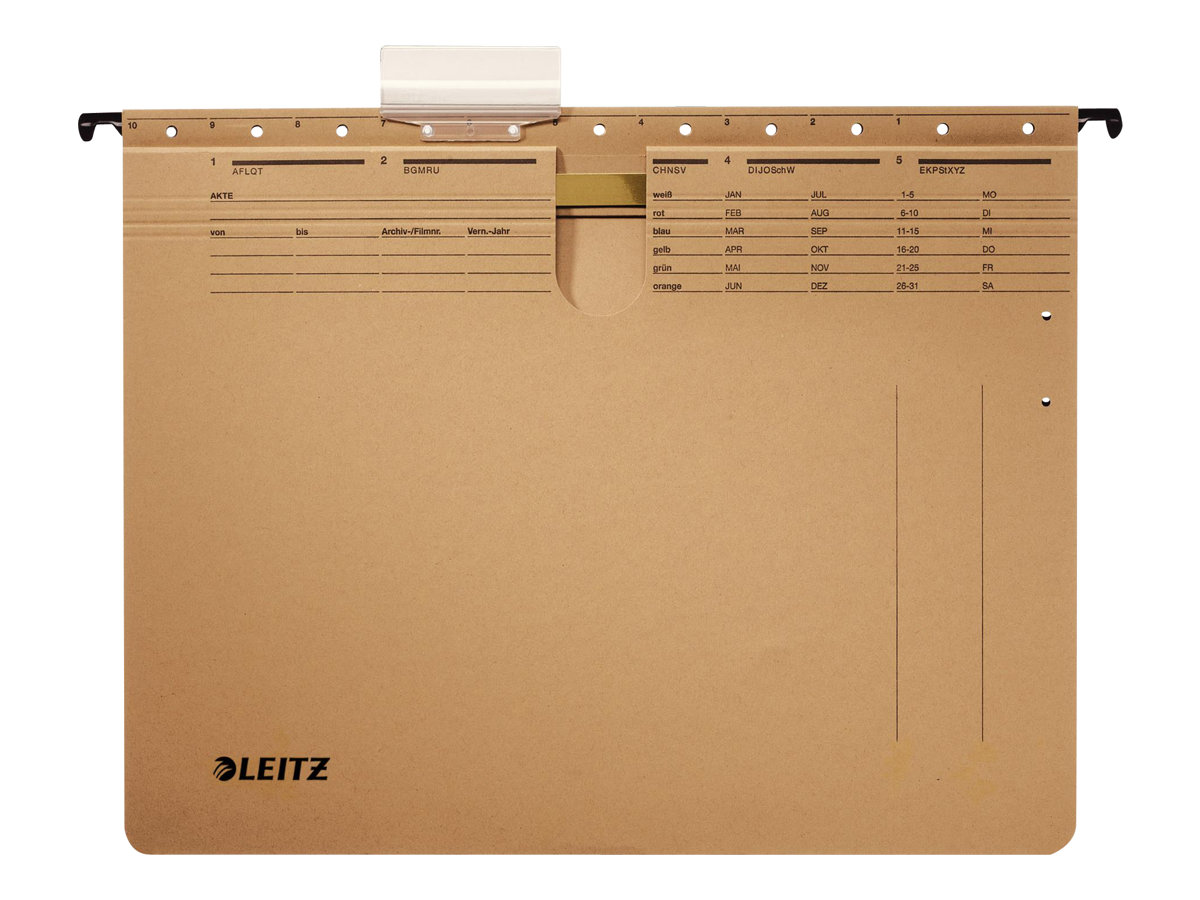 25 LEITZ Haengehefter ALPHA® 1994 Karton naturbraun 1 x Amtsheftung 25 LEITZ Haengehefter ALPHA® 1994 Karton naturbraun 1 x Amtsheftung