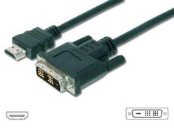 ASSMANN HDMI zu DVI-D 18+1 Anschlusskabel 3m schwarz bulk