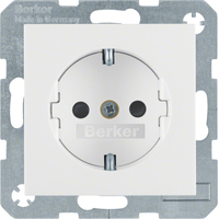 Berker Steckdose SCHUKO 47231909 polarweiss matt Berker Steckdose SCHUKO 47231909 polarweiss matt