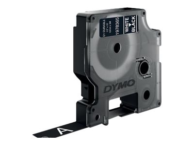 DYMO Schriftband D1 1978365, 12 mm weiÃ auf schwarz
