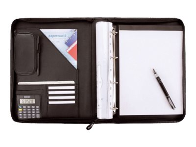 Alassio Ringbuchmappe REGGIO Lederimitat DIN A4 schwarz Alassio Ringbuchmappe REGGIO Lederimitat DIN A4 schwarz