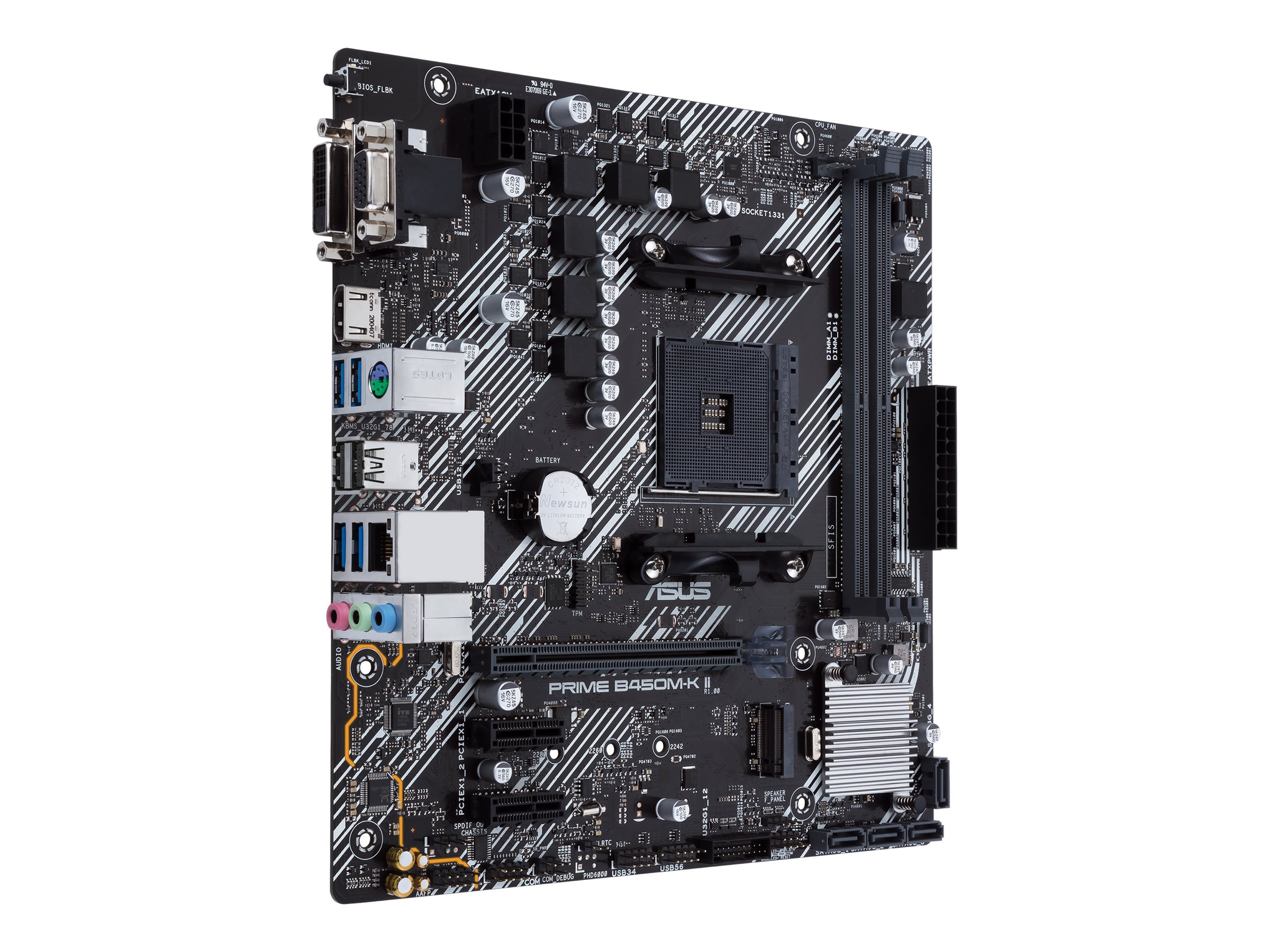 ASUS PRIME B450M-K II AM4 SOCKET HDMI 2.0B DVI-D D-Sub