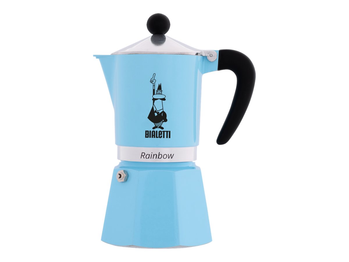 Bialetti Espressokocher Rainbow 3 Tassen hellblau