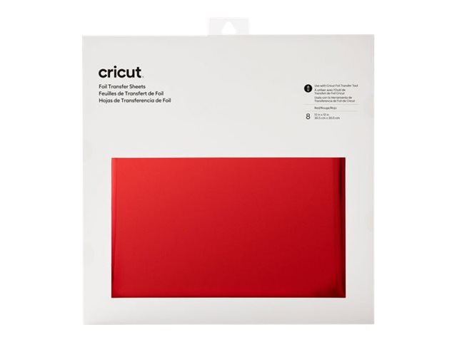 cricut™ Transferfolien für Schneideplotter rot 30,5 x 30,5 cm, 8 St. cricut™ Transferfolien für Schneideplotter rot 30,5 x 30,5 cm, 8 St.