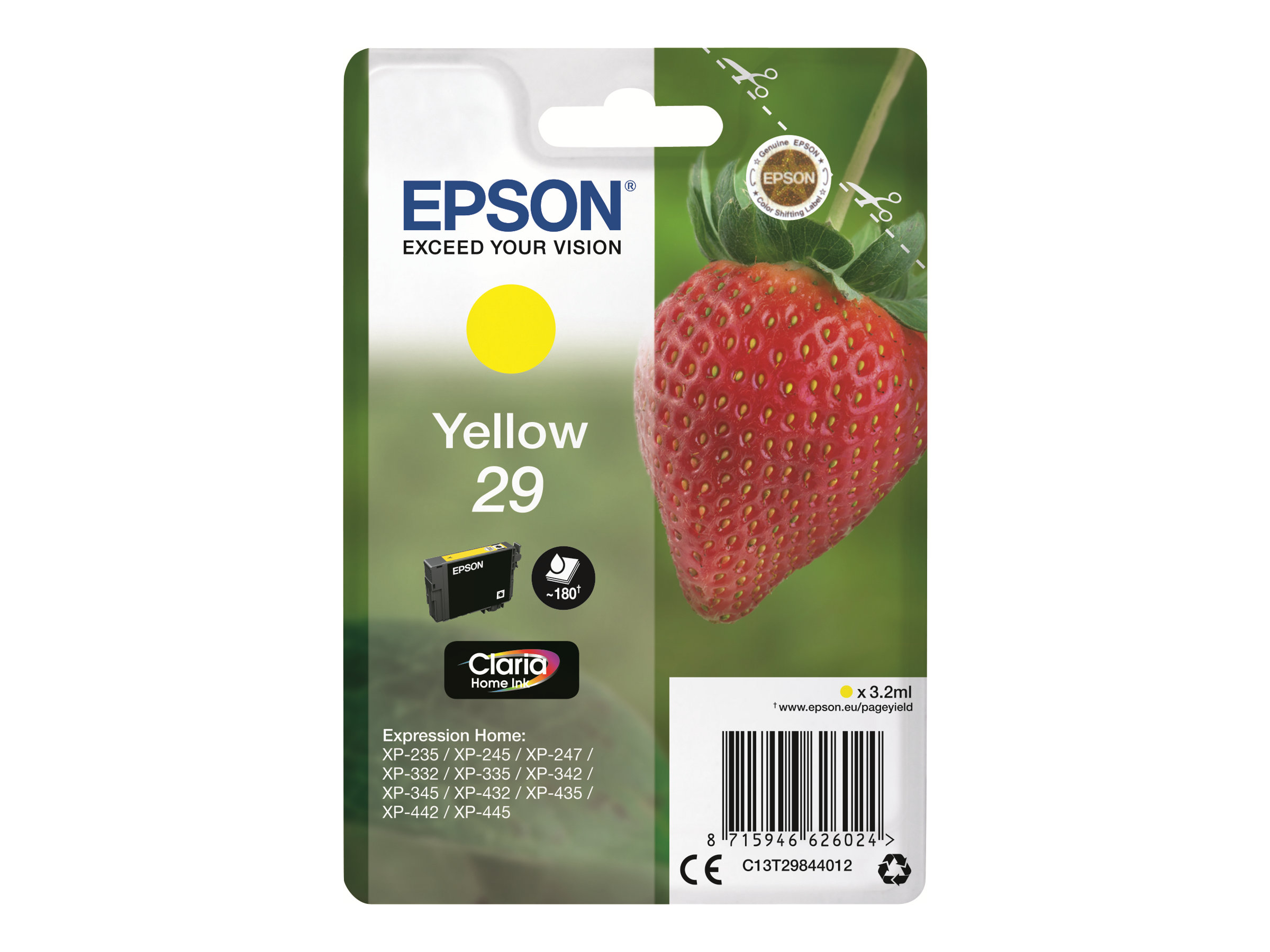 C13T29844012 EPSON XP Tinte yellow ST
