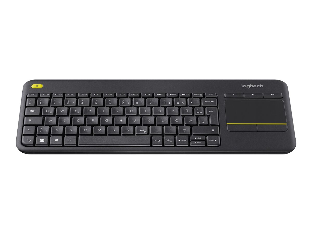 Logitech K400 Plus Tastatur kabellos schwarz