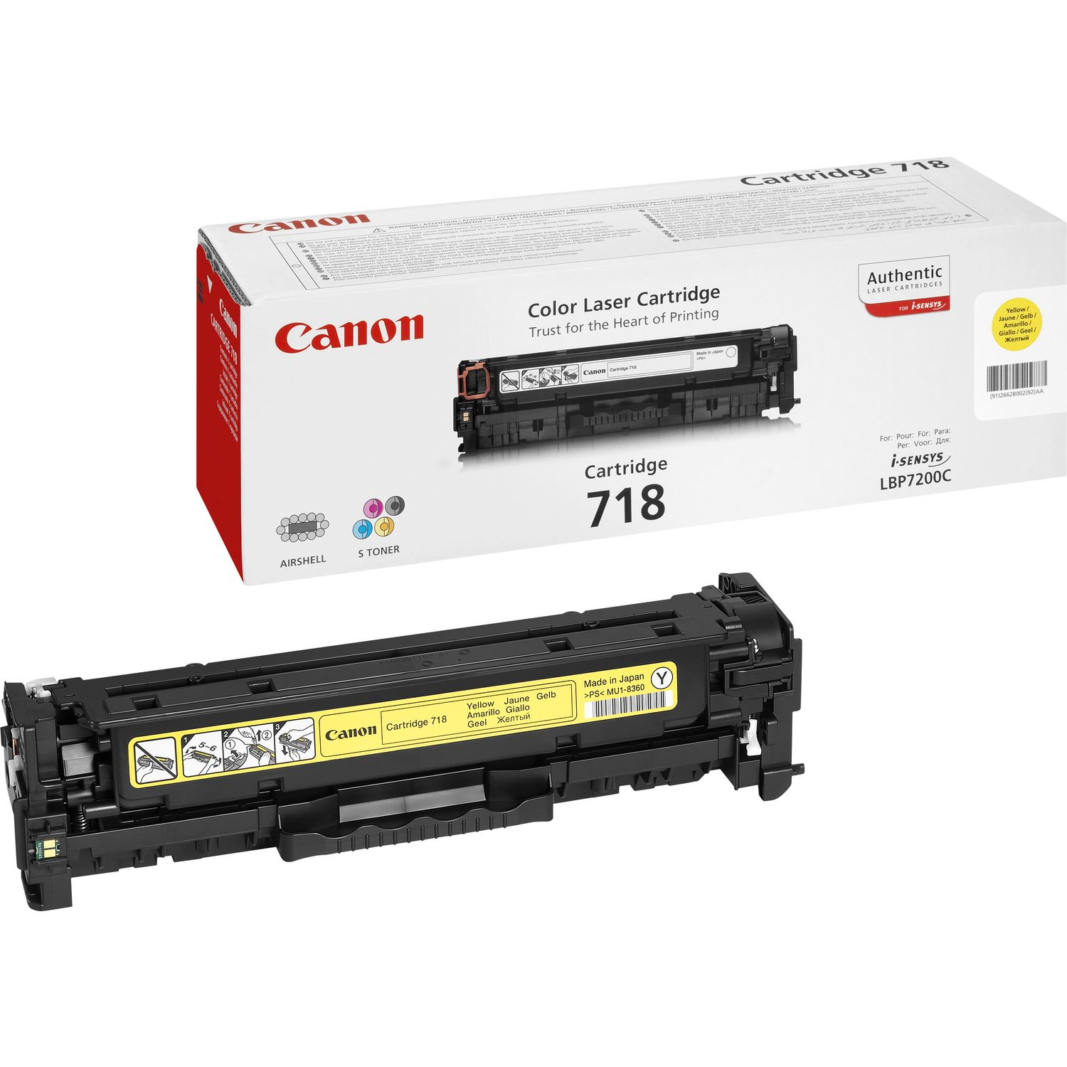 Canon 718 Y gelb Toner