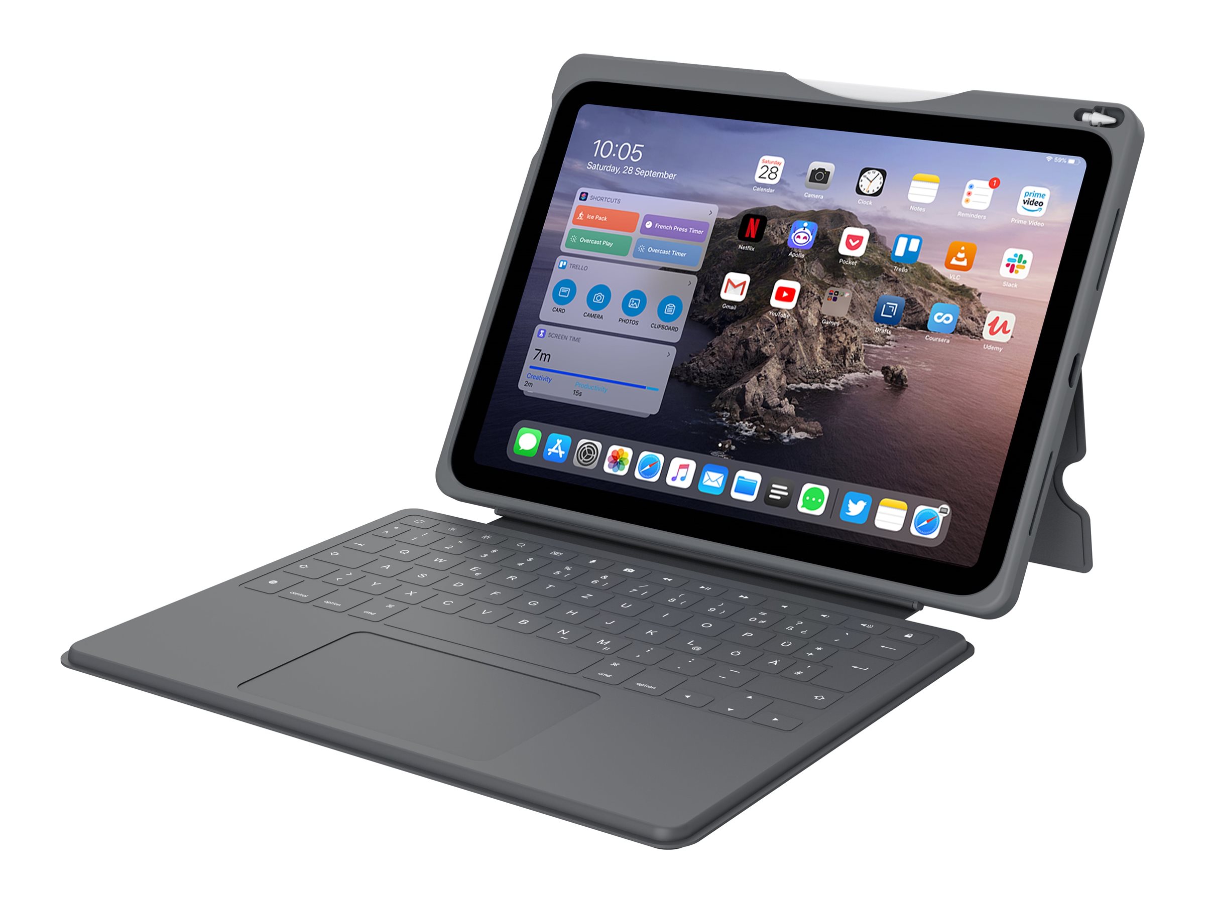 DEQSTER Smart Rugged Touch PLUS Tablet‑Tastatur 10,9 Zoll schwarz