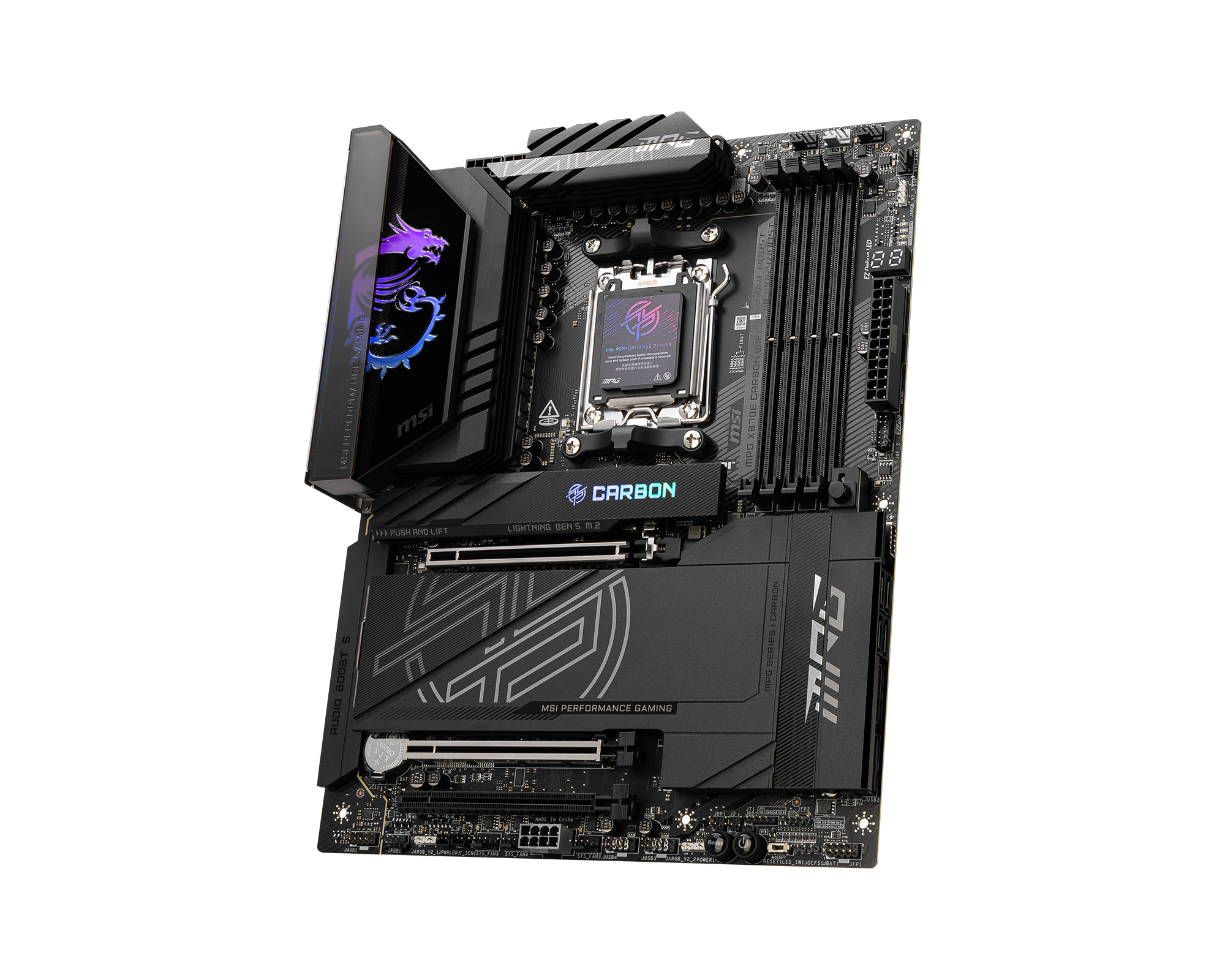 MSI MPG X870E Carbon Wifi Wi‑Fi 7 5 Gigabit Ethernet