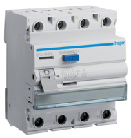 Hager FI-Schutzschalter CFA463D 4polig 63/0,3A Hager FI-Schutzschalter CFA463D 4polig 63/0,3A