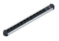 Bachmann Steckdosenleiste PRIMO ALU, 12-fach, schwarz, 2,0m, ohne Schalter Bachmann Steckdosenleiste PRIMO ALU, 12-fach, schwarz, 2,0m, ohne Schalter