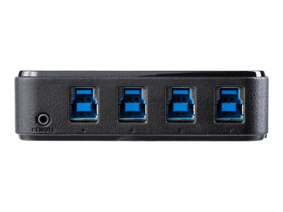 STARTECH.COM USB 3.0 Sharing Switch 4x4 für Peripheriegeräte - USB Umschalter für Mac / Windows / Linux - 4 Port USB 3.0 Switch