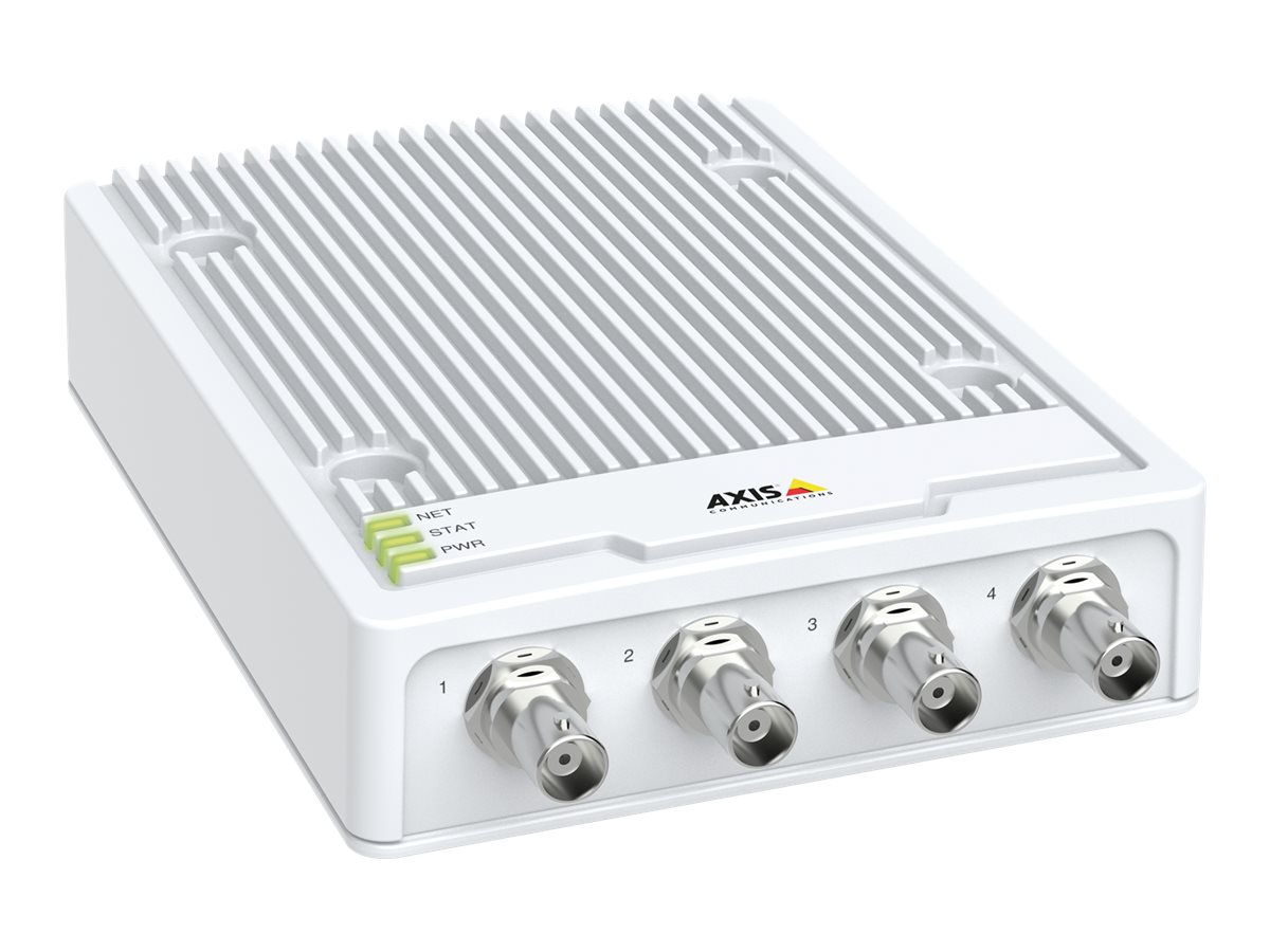 AXIS M7104 VIDEO ENCODER mit vier Kanälen und Zipstream Volle Bildrate in allen Auflösungen Zipstream mit Unterstützung für H.264/H.265 Signierte Firmware und sicheres Hochfahren Erweiterte Analysemöglichkeiten Unterstützt PoE und PTZ